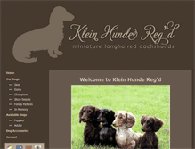 Tablet Screenshot of longhaireddachshunds.ca